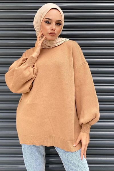 Şule Giyim Mink Knitwear Sweater - Half Throat
