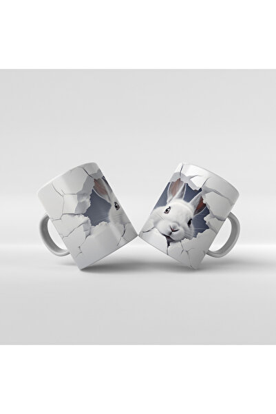 Rengineshop كوب مطبوع على شكل أرنب لطيف -2