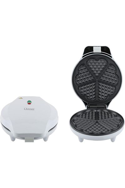 JANO 700W Electric Waffle Maker, White, JN1362