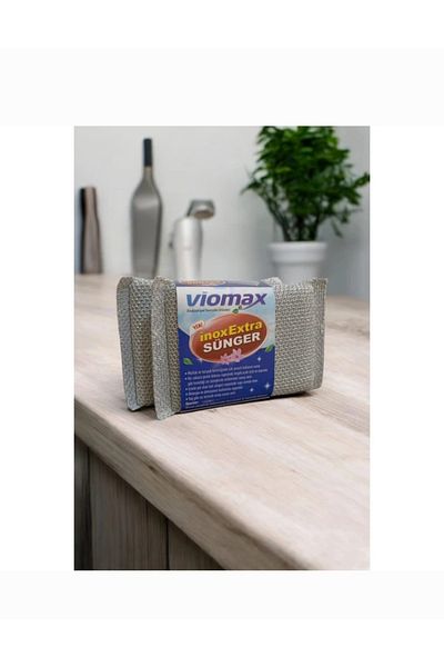 Viomax Extra (2 Pieces) Magic Inox Stainless Wire Dish Sponge
