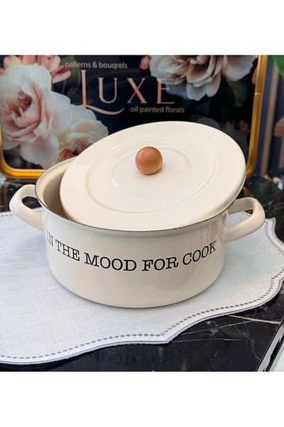 Onedekor The Mood Enamel Covered Pot - 20 cm