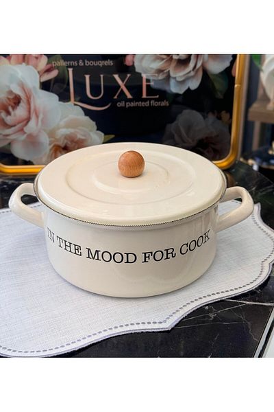 Onedekor The Mood Enamel Covered Pot - 20 cm