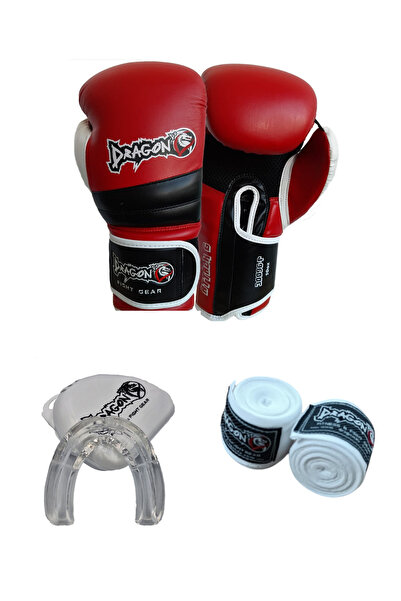 Dragondo Attack 6 Boxing - Muay Thai and Dragon Boxing Gloves, Set of 3 Bandage Outerwear Dress