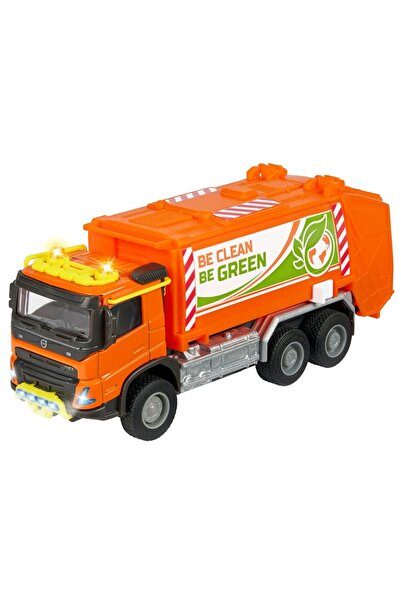 Majorette Masina de gunoi Majorette Volvo Garbge Collector cu tomberon