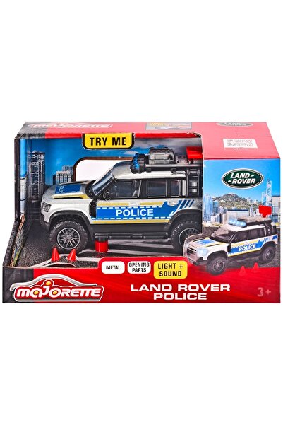 Majorette Majorette Land Rover police car with lights and sounds
