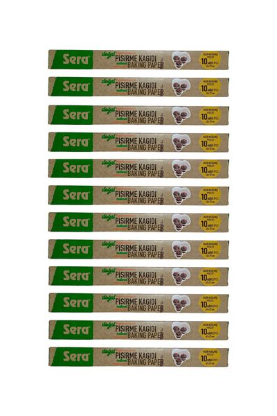 SERA 12 Natural Unwhitened Organic Baking Paper - 10 Lu X 12