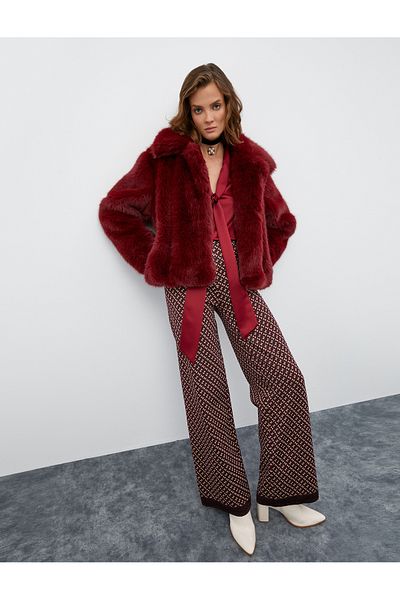 Koton Melis Ağazat X Koton - Wide Leg Knitwear Trousers