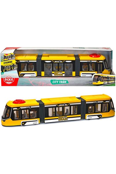 Dickie Toys Tramvai Dickie Toys Siemens City Tram 41,5 cm galben