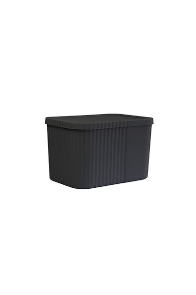 devigo 6-Liter Midi Multi-Purpose Storage Box with Lid - Towel, Cosmetic Personal Item Organizer