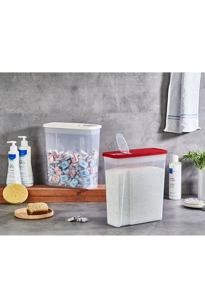 BRAVES Large Storage Container Sugar Bowl Salt Shaker Pulses Container 5.90 Lt Organizer In-Cabinet Organizer