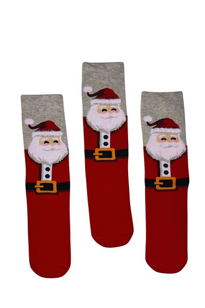 PJ & Me Thermal New Year Stocking with Bearded Santa Claus Figure
