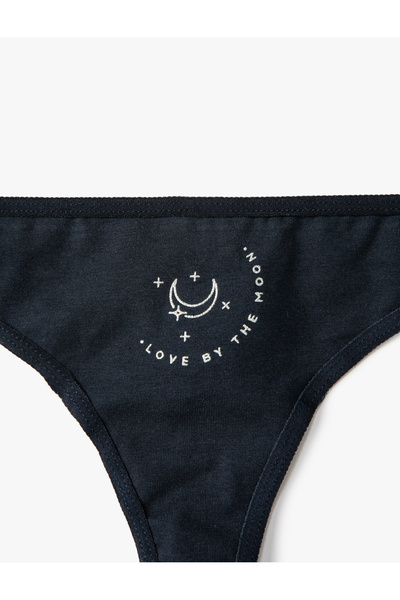 Koton Бавовняна нитка Kulot Slogan Printed