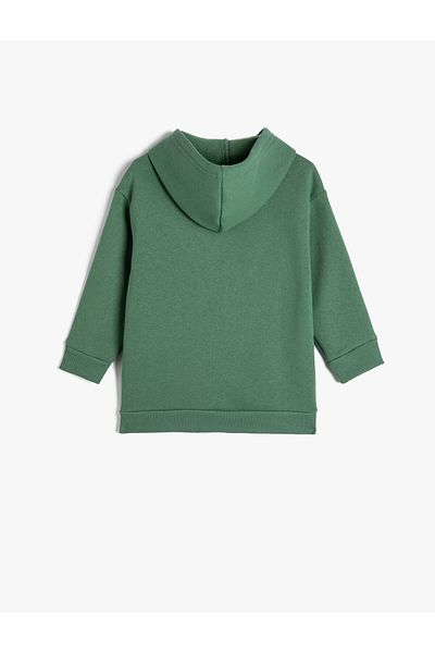 Koton Kapuzenpullover, langärmliges Band mit Textdruck