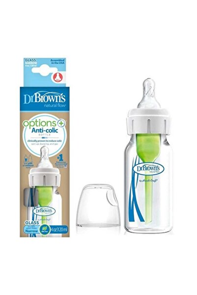 dr brown دكتور. زجاجة براونز أورال المضادة للمغص سعة 120 مل للأطفال من عمر 0 ...