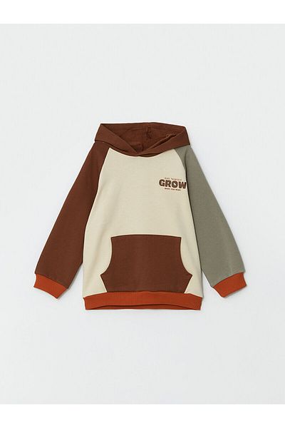 LC Waikiki Lcw Kids Hooded Printed Boys Sweatshirt