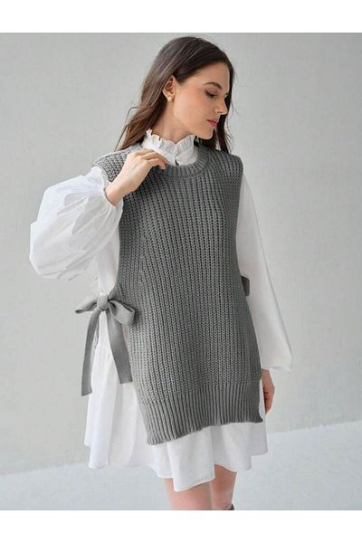 moda mh Women's Thessaloniki Side Tie Sweater