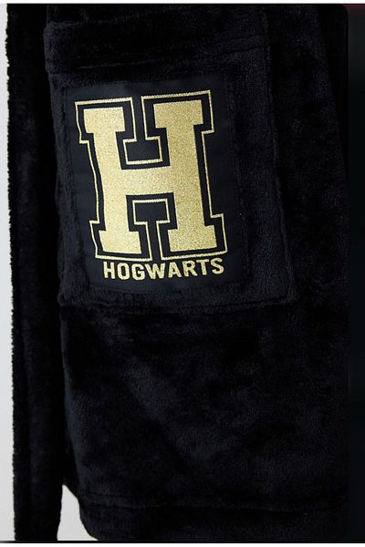 Penti Harry Potter Fluffy Black Dressing Gown