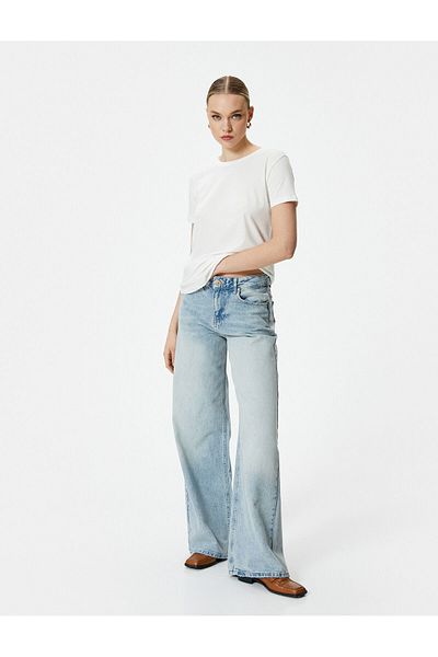 Koton Basic T-Shirt Crew Neck Short Sleeve Cotton