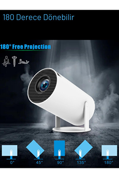 QEM X30 Max Taşınabilir Oyunlu 4K Google TV Ev Sinema Projeksiyonu Android 11 Wifi Projektör Ve GamePad