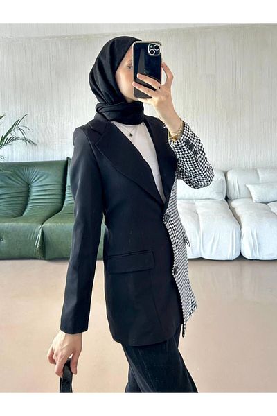 TANISA TNS-4285 Jachetă cu blazer în carouri model Nola