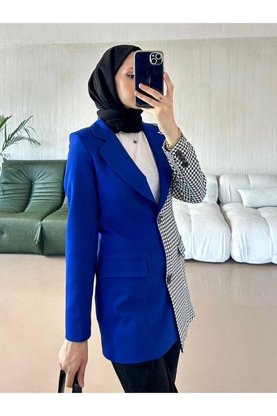 TANISA TNS-4285 Jachetă cu blazer în carouri model Nola