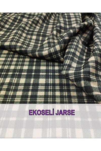 Kumaş Parça Екрю зелений джерсі - 150 см x 225 см