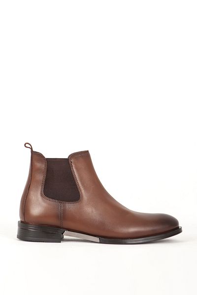 MARCOMEN Men's Classic Chelsea Boots Real Leather Mc 12275 Tan