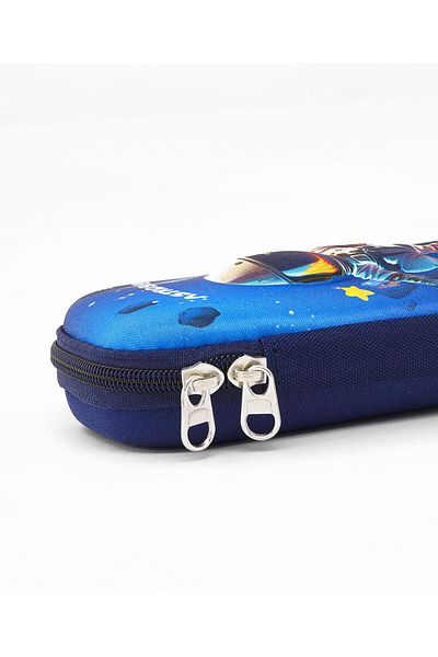 Bonfino Bonfino Astrobaby Theme Pencil Case, Sturdy, Zipper Closure,23 x 11 x 4 cm, 5 Years+ - Blue