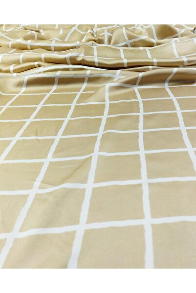 Kumaş Parça Тонкий сатин віскоза кавового кольору (ширина 150 см x довжина 16...