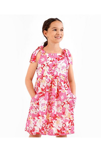 Primo Gino Primo Gino Schiffli Strappy Dress - Pink