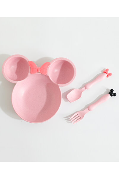 Fab N Funky مجموعة تغذية على شكل ميني ماوس لطيفة، تصميم مقاوم للانسكاب، متينة...