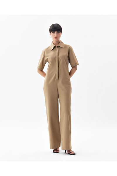 Junny Co Tan Jumpsuit