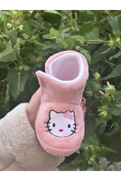 Bold Boutique Зимни сладки пантофи с фигурка на котка - Домашни ботуши и пантофи