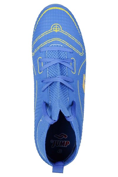 Jump 30201 Navy Blue - Neon Green Socks Grass - Astroturf Football Shoes