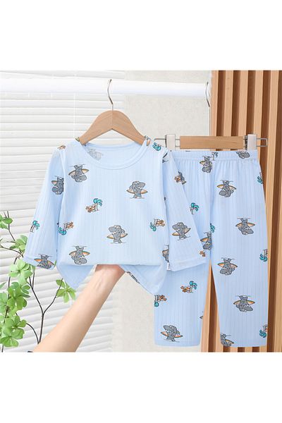 Babyhug SAPS All Over Shark Print Pyjama Set - Blue