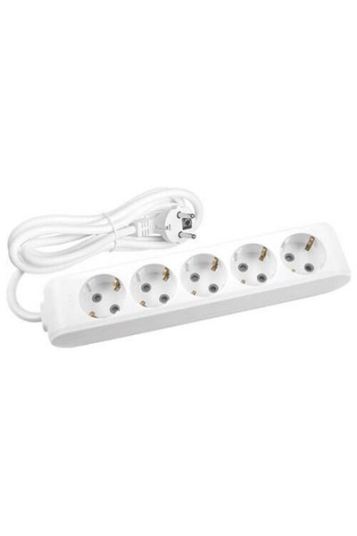 VİKO 3 m Cable Group Socket Quintet Grounded Child Protection