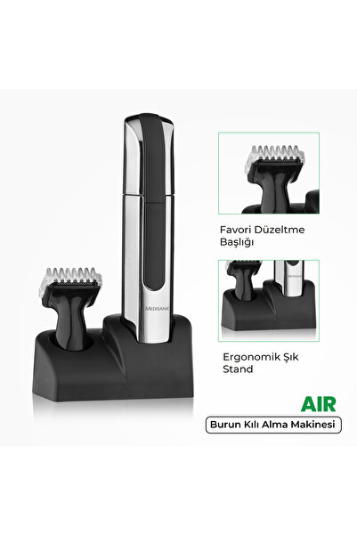 medisana Air MD-7805 Burun Kılı Alma Favori Düzeltme Makinesi Erkek Bakım Seti