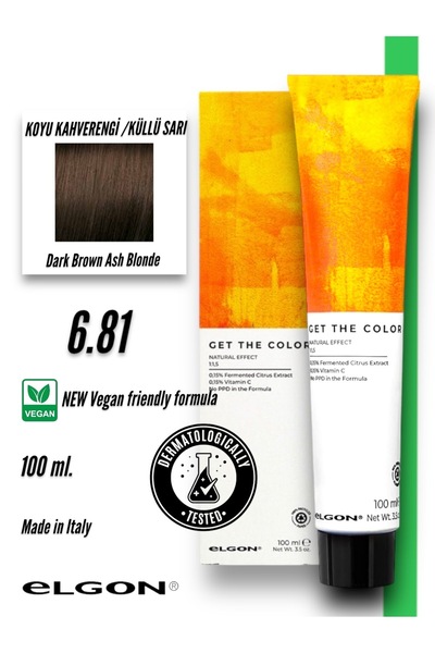 Get The Color 6.81 Profesyonel Saç Boyası (100 ml.) (Oksidansız)