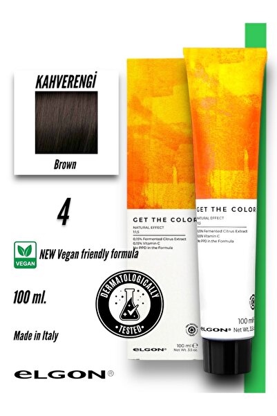 Elgon Get The Color 4 Profesyonel Saç Boyası (100 ml.) (Oksidansız)