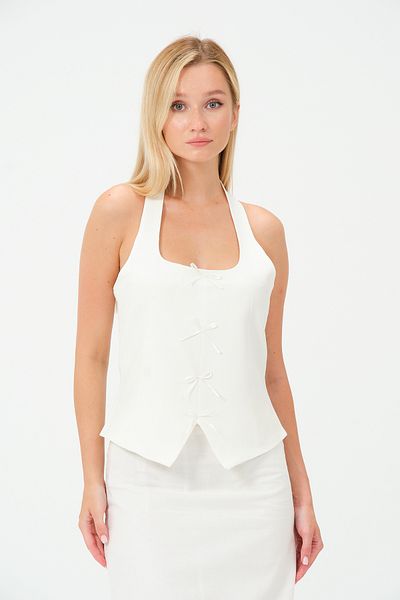 Bolivente Women's Vest with Straps - Bow Detail