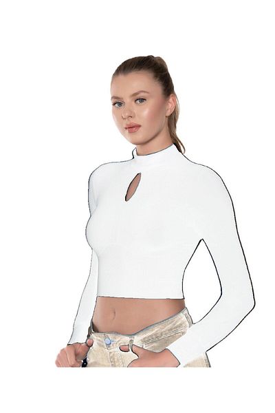 Belinay 8514 Women's Long Sleeve Bodysuit 2 Pack