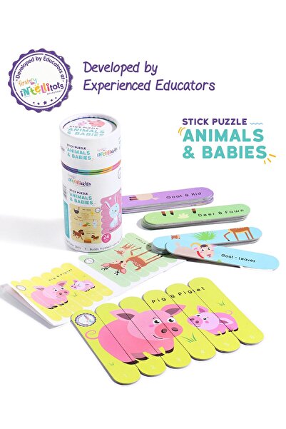 Intelliskills لغز عصا للأطفال من سن 3 سنوات فما فوق - تطوير المهارات الحسية و...