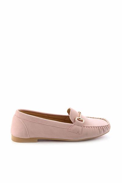 Bambi Fliederfarbene Nubuk-Damen-Loafer-Schuhe K 01542166201