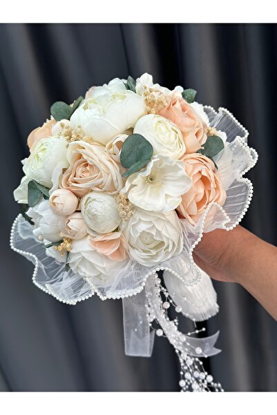 GELİNÇİÇEKCOM Tüllü Sonon Gelin çiçeği