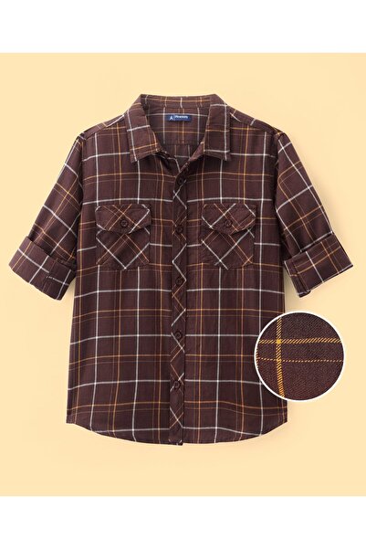 Pine kids Cotton Woven Full Sleeves Checks Shirt- Multicolor