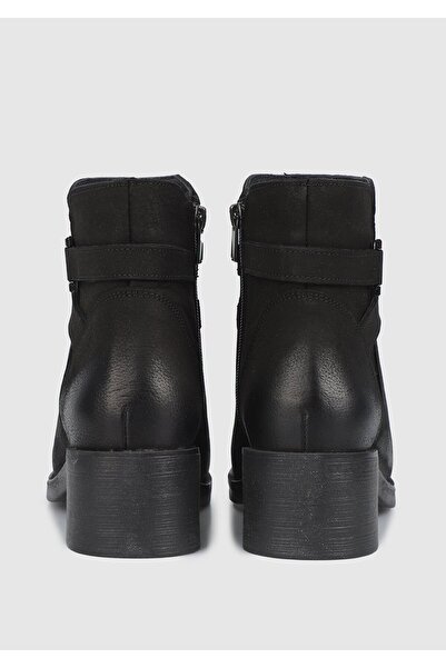 Provoq Siyah Deri Kadın Bot