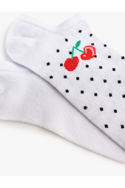 Koton Σετ 2 κάλτσες με σχέδιο κερασιού