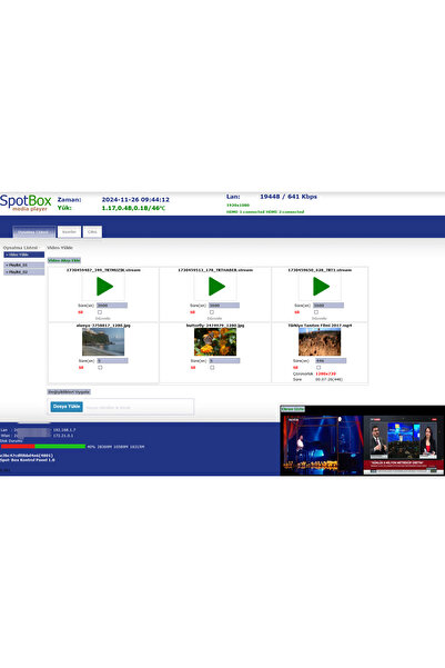 Raspberry Pi 5 Mediaplayer (YÖNETİM YAZILIMI VE DONANIM)