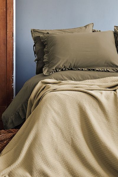 İssimo Home Berga Μπεζ Διπλό Βαμβακερό Πικέ 220x240cm