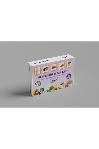 akademik zeka Bebeğimin Sebze Keşfi Zeka Kartları